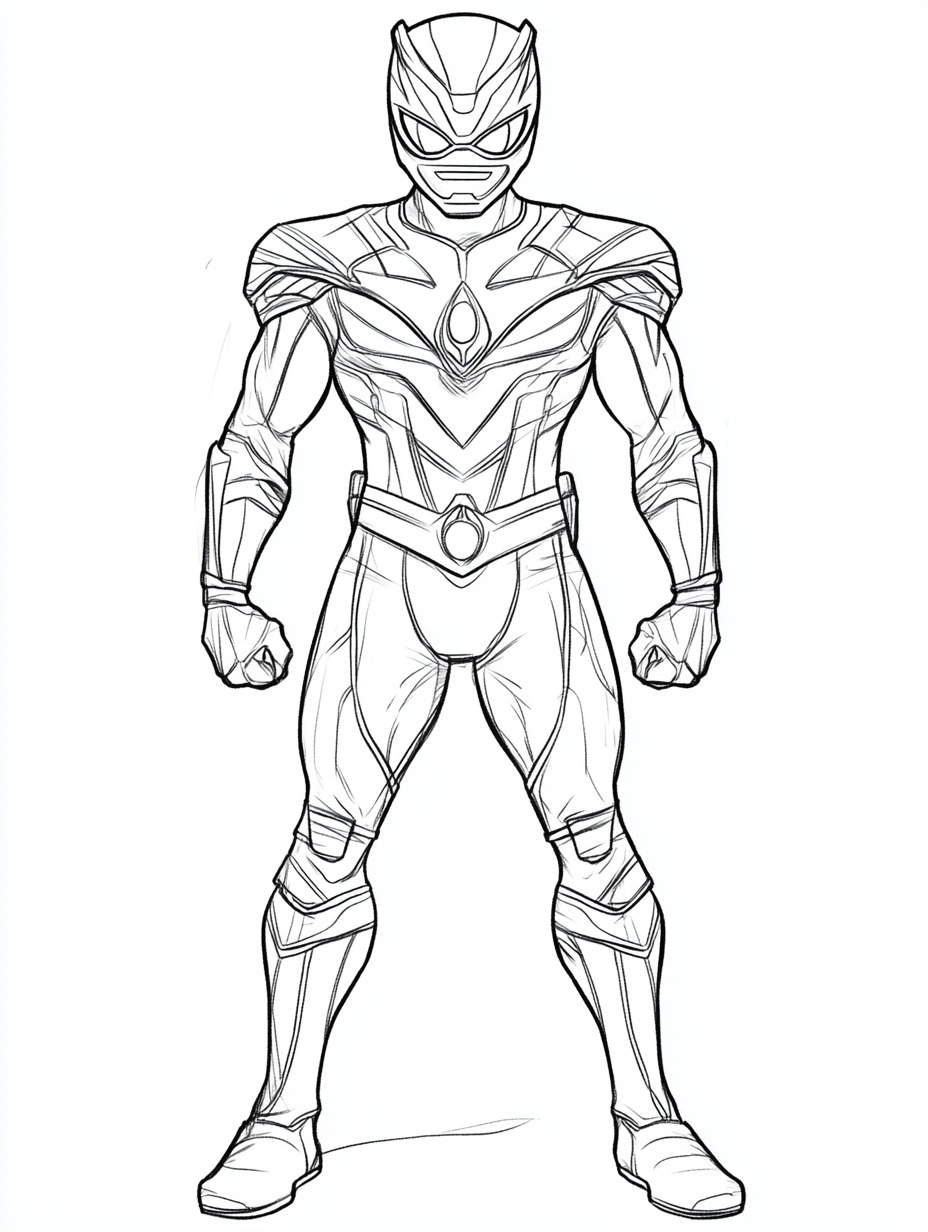 Power Ranger Coloring Pages 4 free Power Ranger printable coloring pages