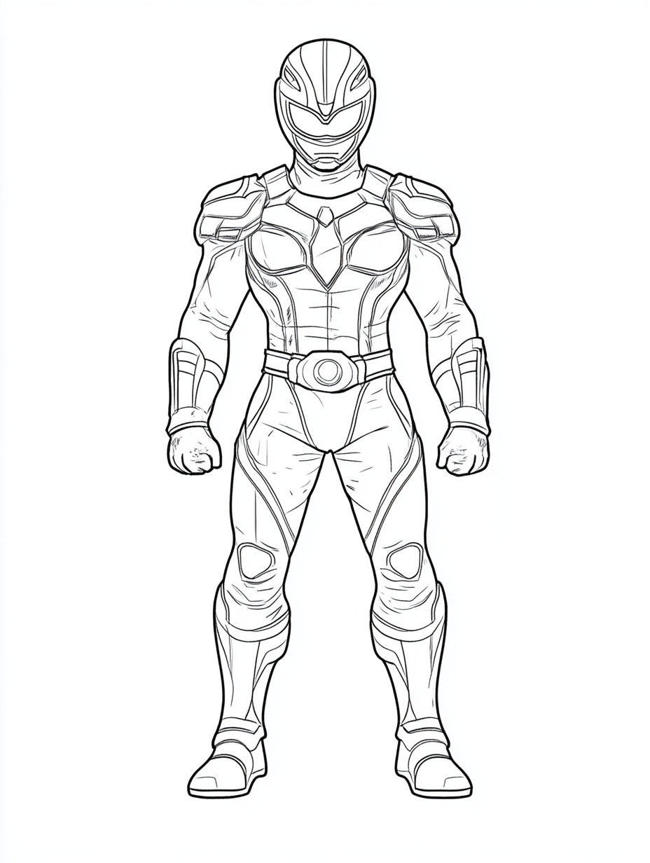 Power Ranger Coloring Pages 3 vintage Power Ranger coloring pages