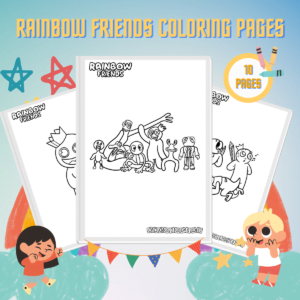 Rainbow Friends Coloring Pages