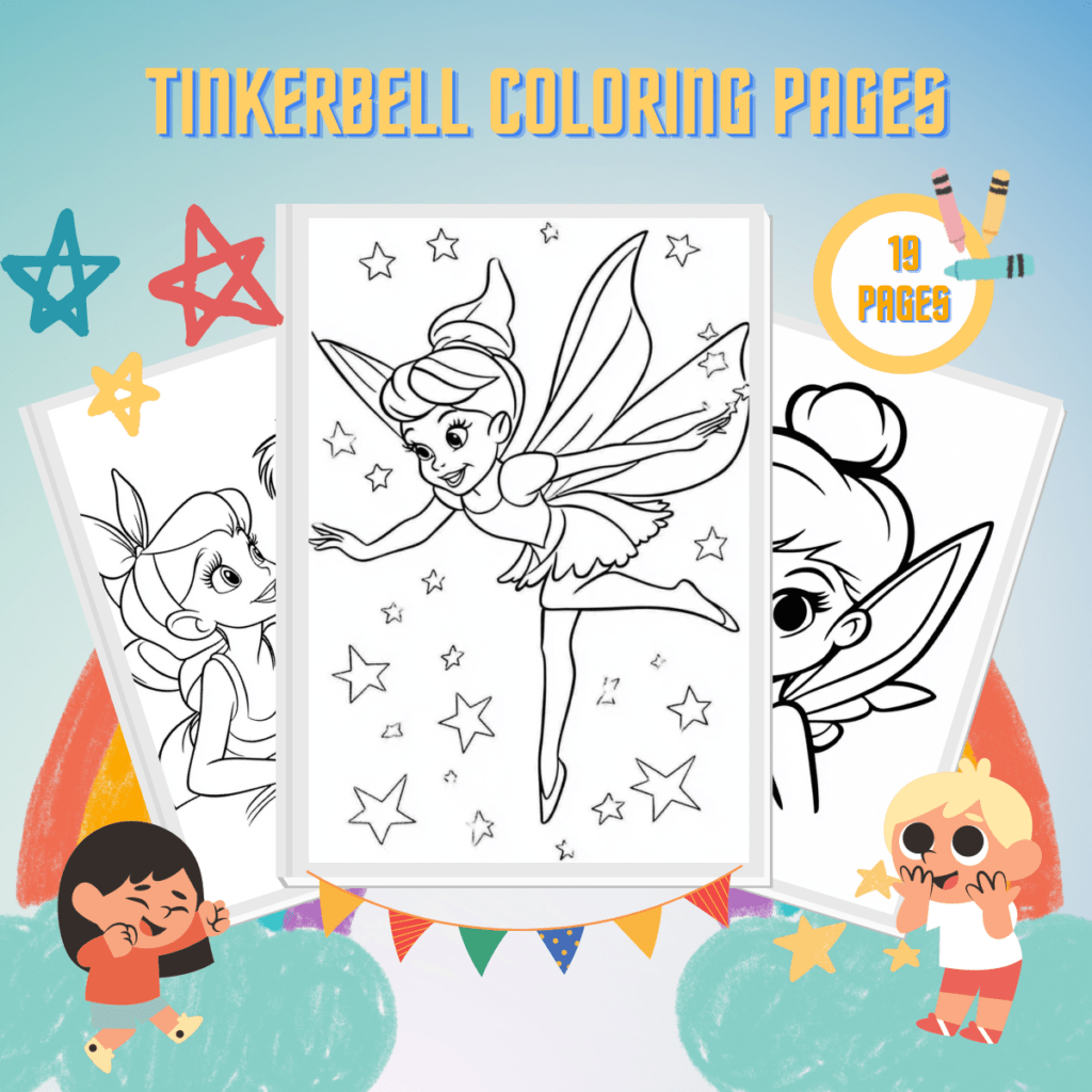 19 Tinkerbell Coloring Pages For Kids: Fly To Neverland!