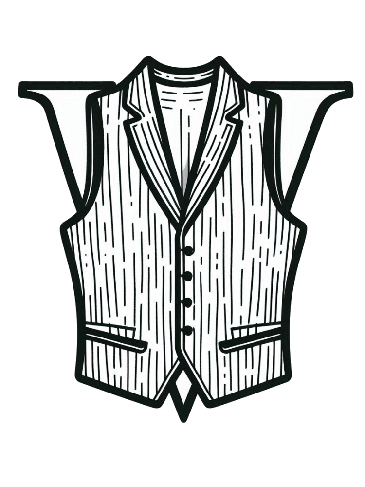 Letter V Coloring Pages 9 V is Vest decorations coloring pages