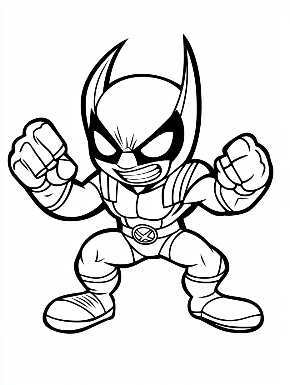 wolverine desenho para colorir