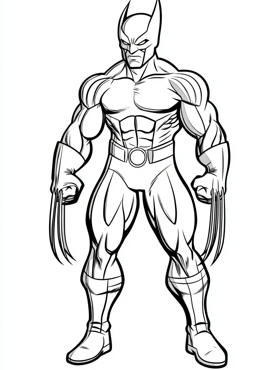 wolverine coloring page