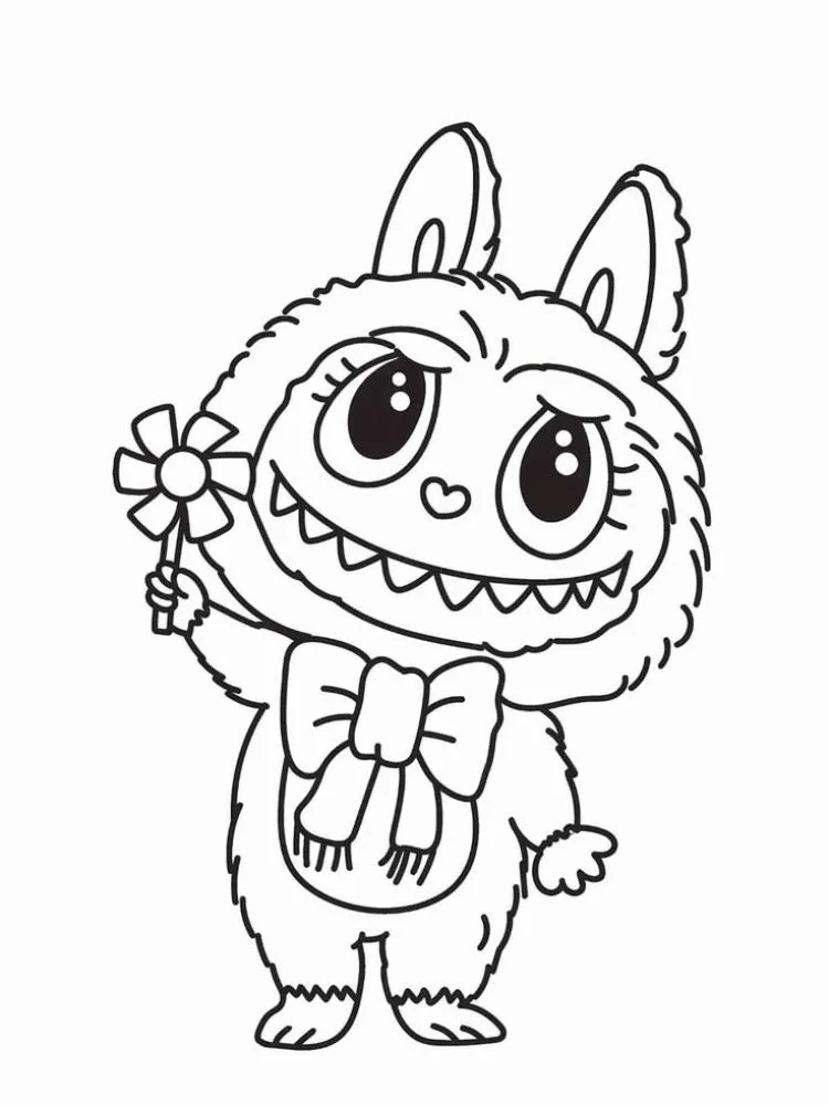 Labubu Coloring Pages 11 update Labubu decorations coloring pages