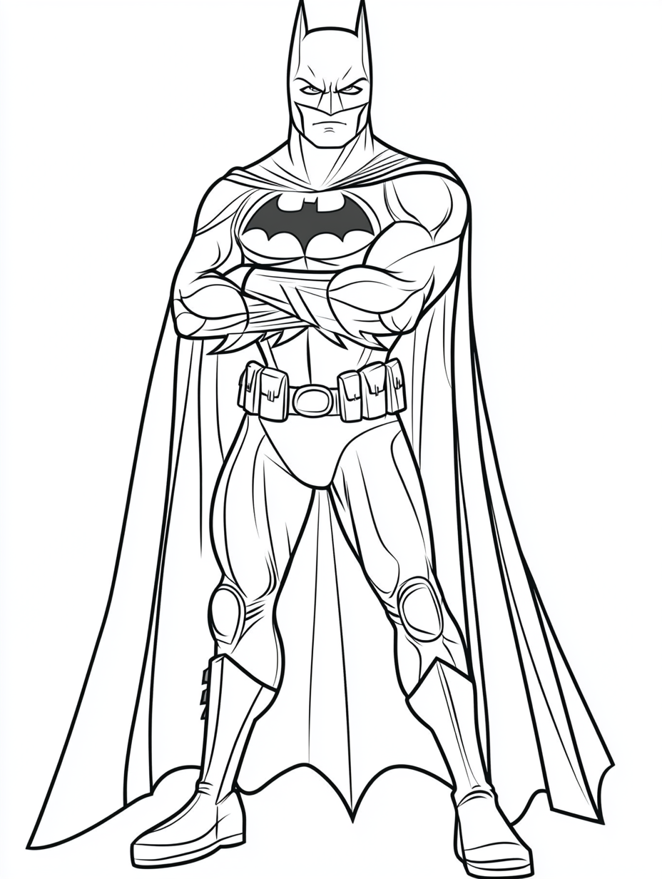 31 Batman dibujos para colorear imprimibles en PDF gratuitos