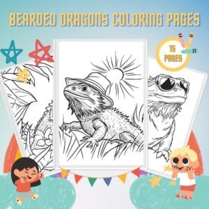 Bearded Dragons Coloring Pages