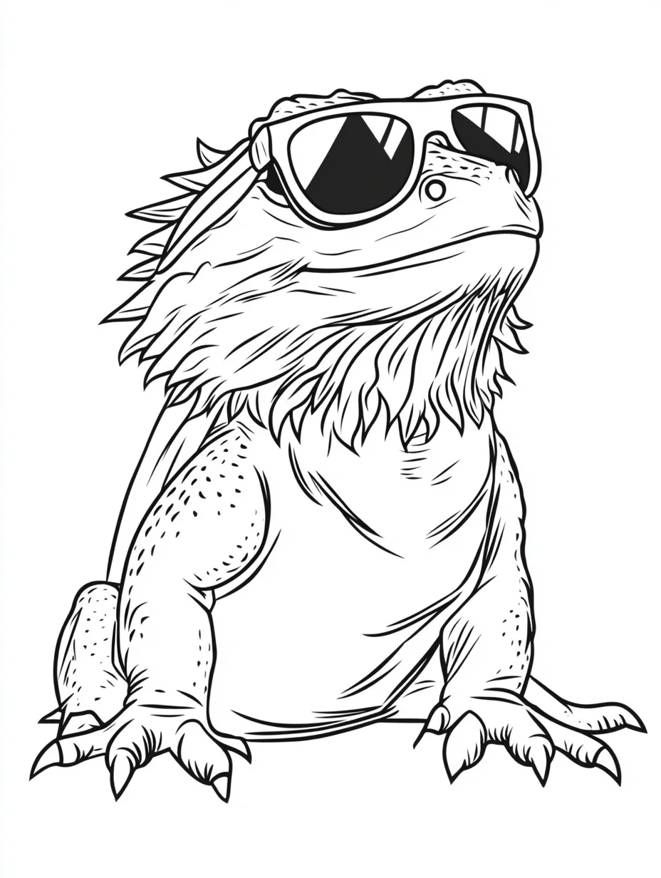 Bearded Dragons Coloring Pages 10 old-fashioned Bearded dragons coloring pages