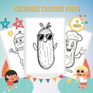 Cucumber Coloring Pages