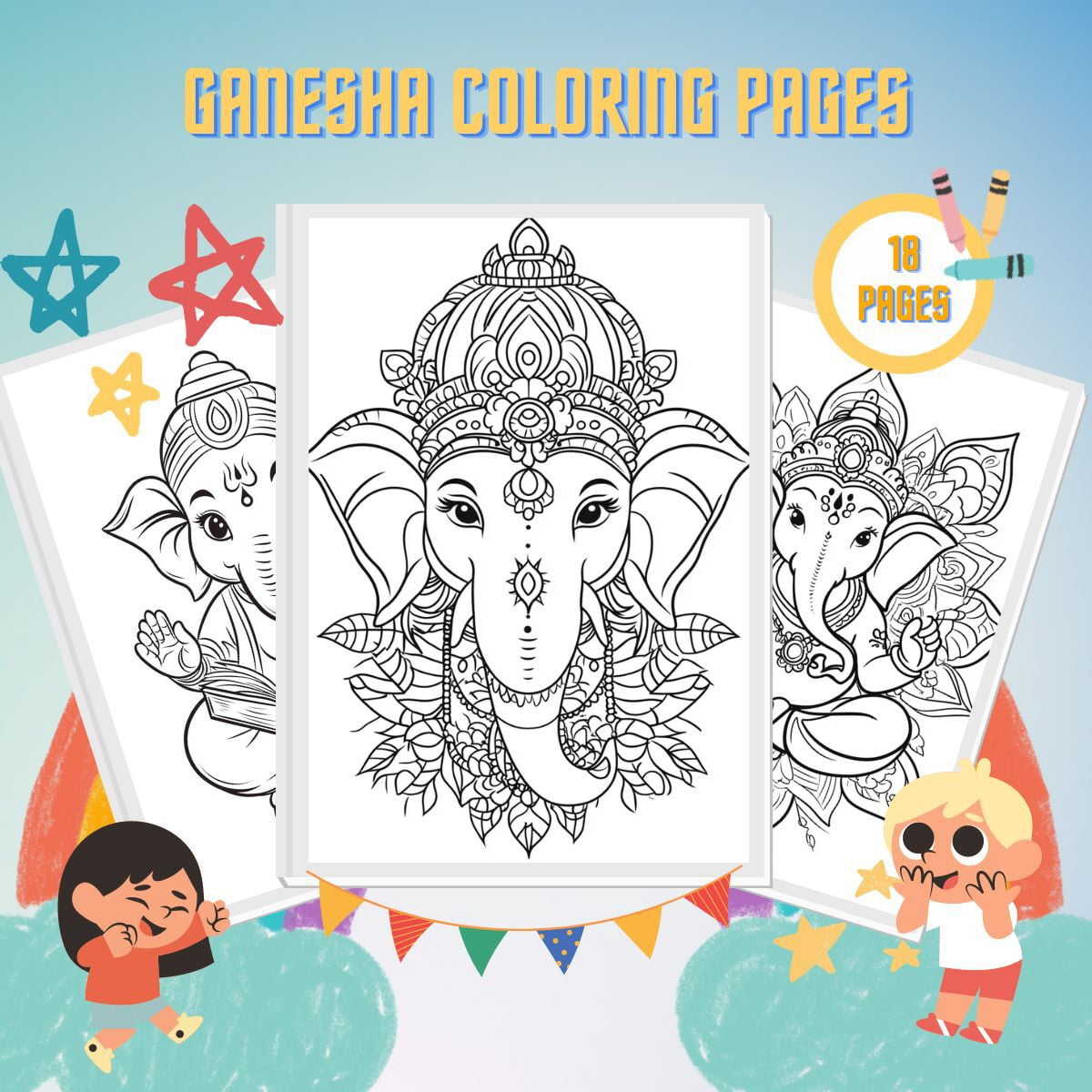 19 Ganesha Coloring Pages A Fun - Ganesha Coloring Pages