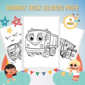 Garbage Truck Coloring Pages