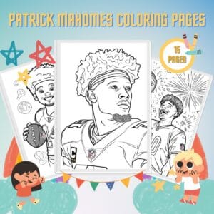 Patrick Mahomes Coloring Pages