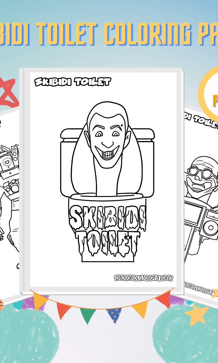 Skibidi Toilet Coloring Pages