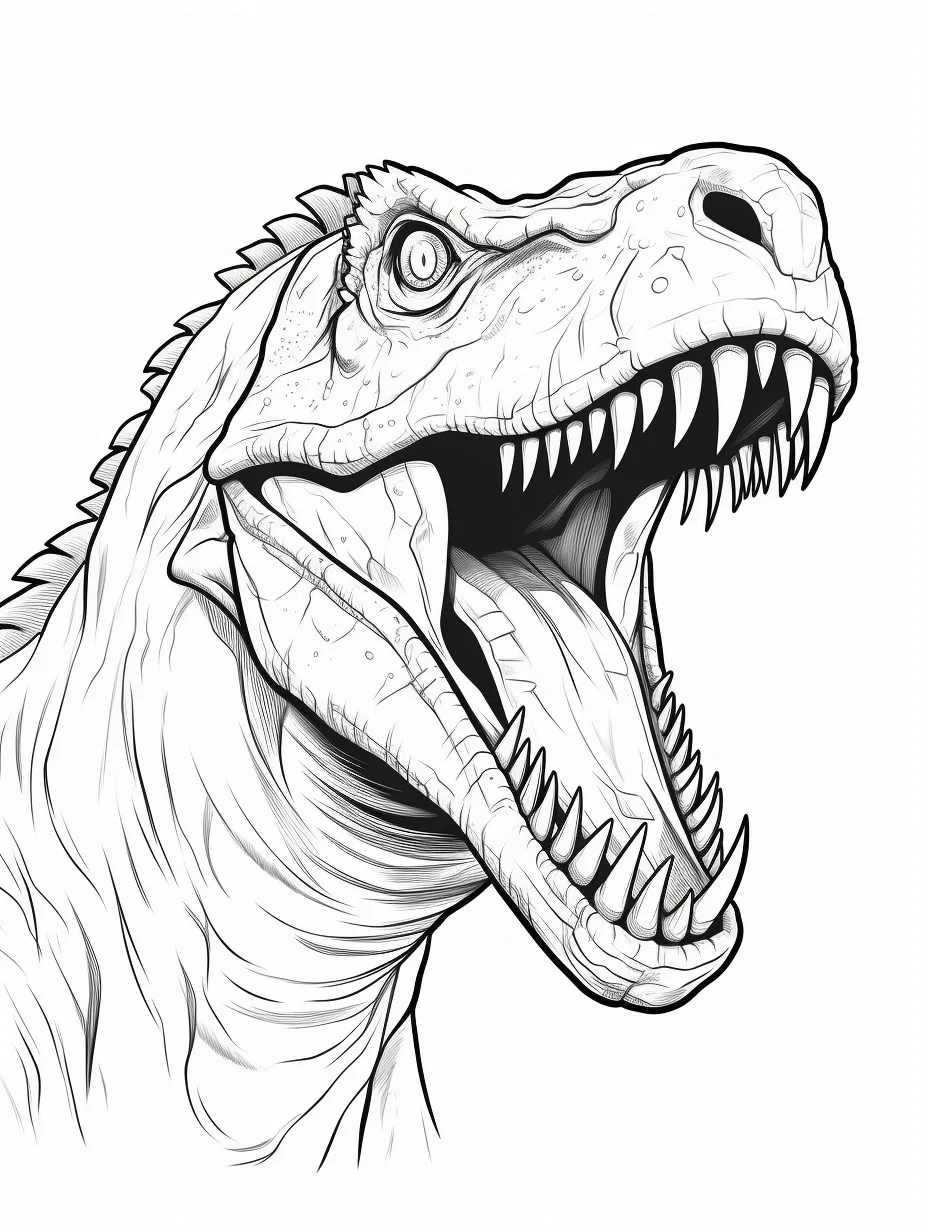 Indominus Rex Coloring Pages 16 update Indominus Rex coloring pages