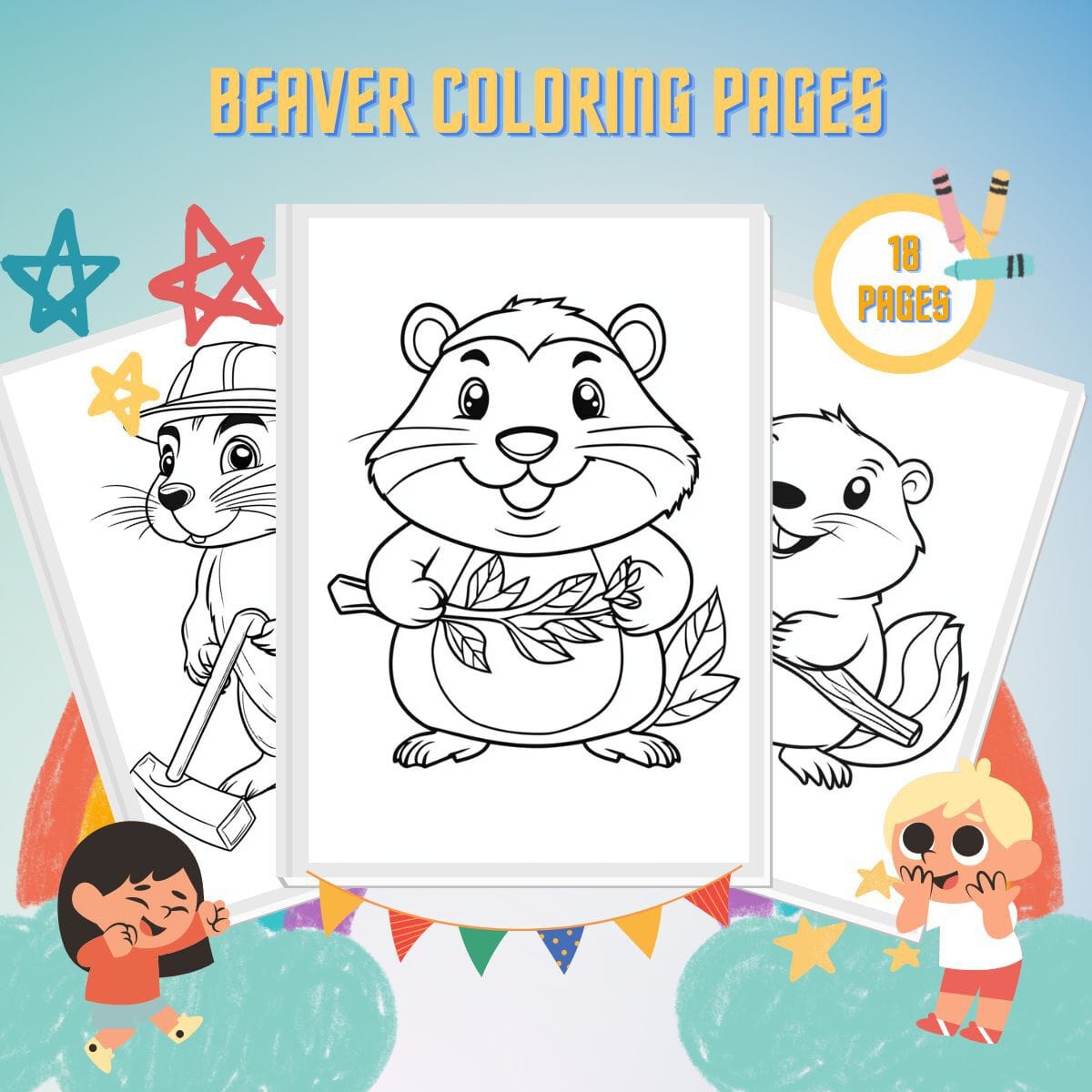 Dibujos De Castor Para Colorear Archivos Pdf Imprimibles Gratis Para Ni Os