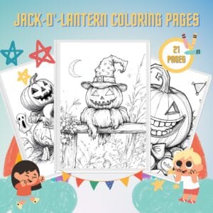 Jack-o’-lantern Coloring Pages