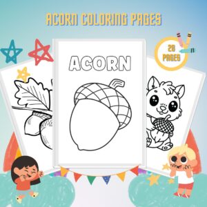 Acorn Coloring Pages