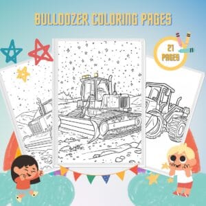 Bulldozer Coloring Pages