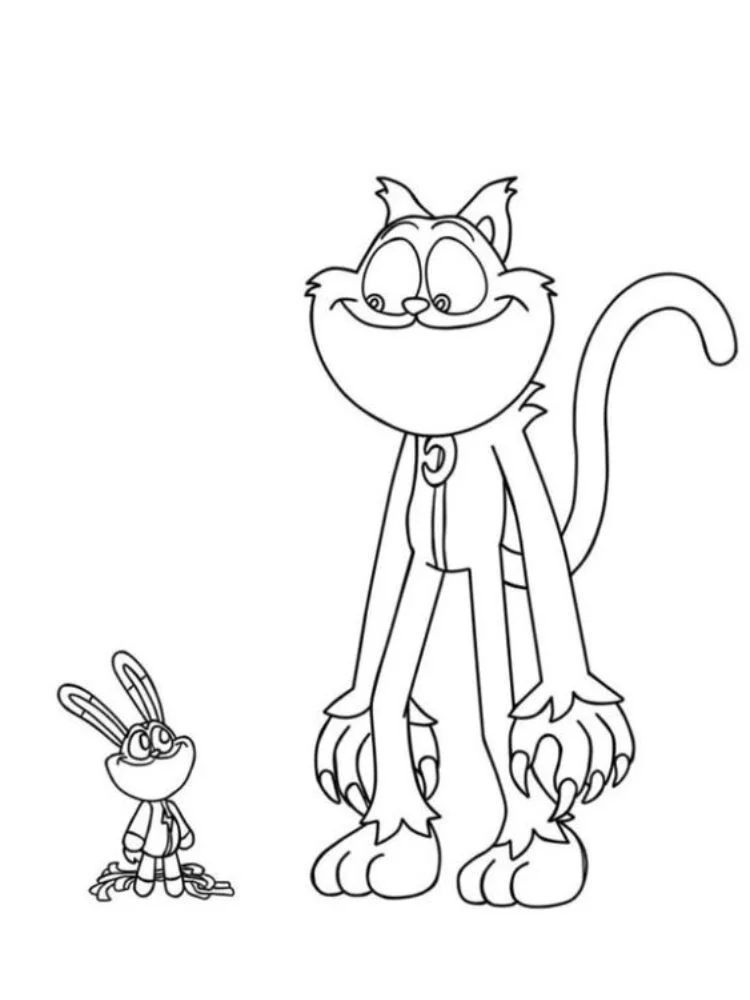 Catnap Coloring Pages 8 free Catnap coloring pages