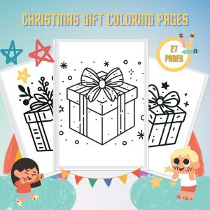 Christmas Gift Coloring Pages