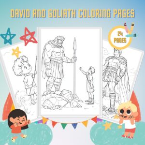 David and Goliath Coloring Pages