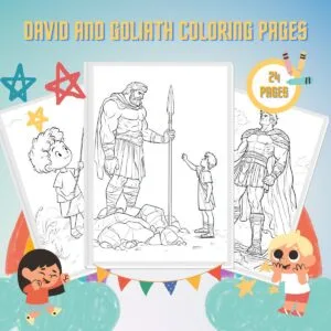 David and Goliath Coloring Pages thumbnail