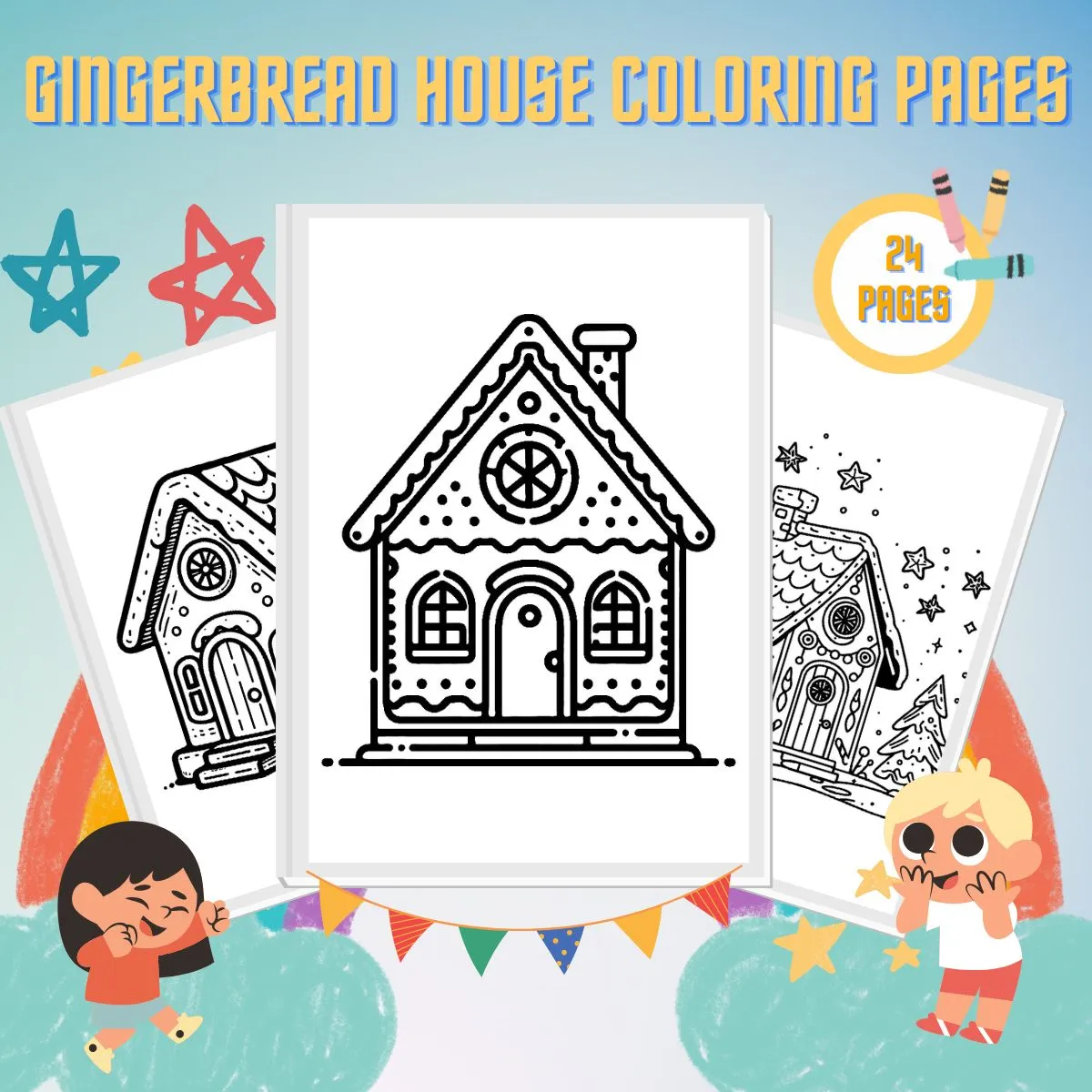 24 Gingerbread House Coloring Pages - Print Pdf For Free