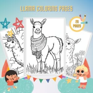 Llama Coloring Pages thumbnail