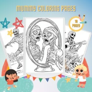 Mummy Coloring Pages