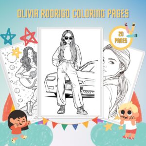 Olivia Rodrigo Coloring Pages