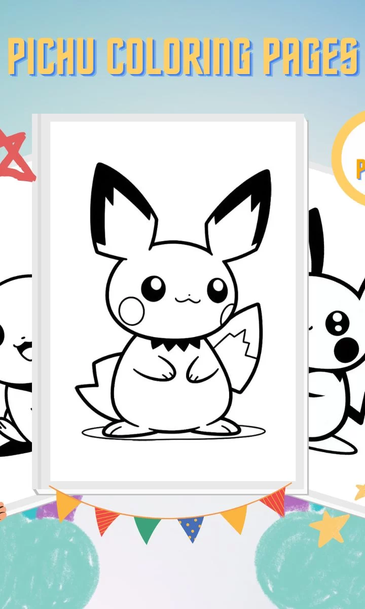 Pichu Coloring Pages