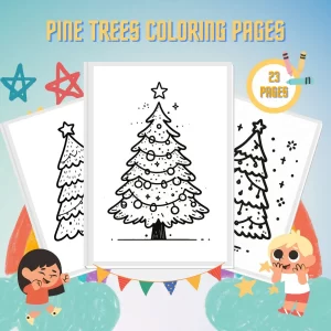 Pine Trees Coloring Pages thumbnail