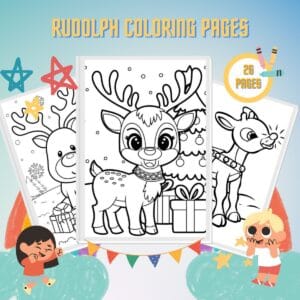 Rudolph Coloring Pages