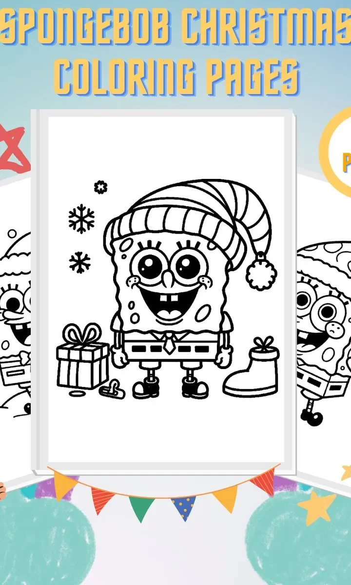Spongebob Christmas Coloring Pages