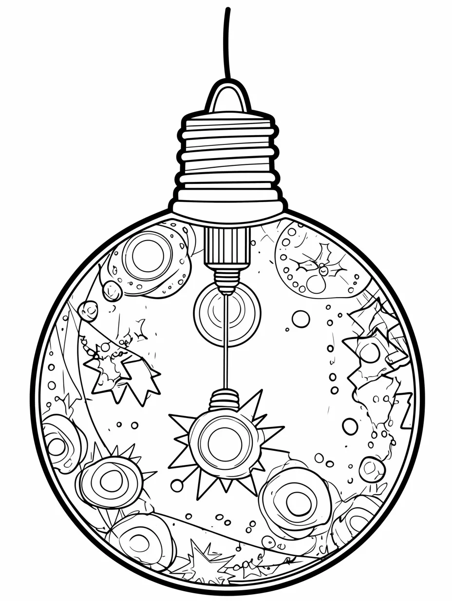 Christmas Light Bulb Coloring Pages 24 update Christmas Light Bulb coloring pages