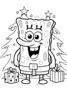 23 Spongebob Christmas Coloring Pages - Download PDF Free