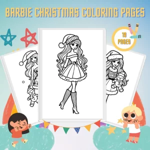 Barbie Christmas Coloring Pages thumbnail