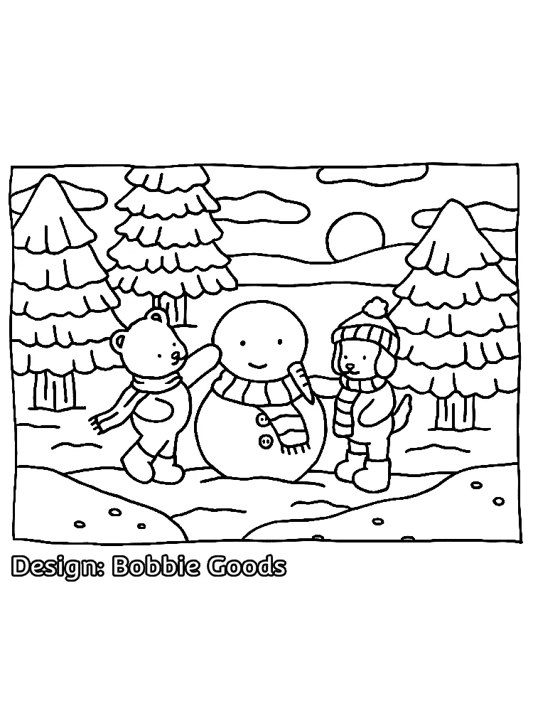 cute Bobbie Goods Christimas (13) coloring pages