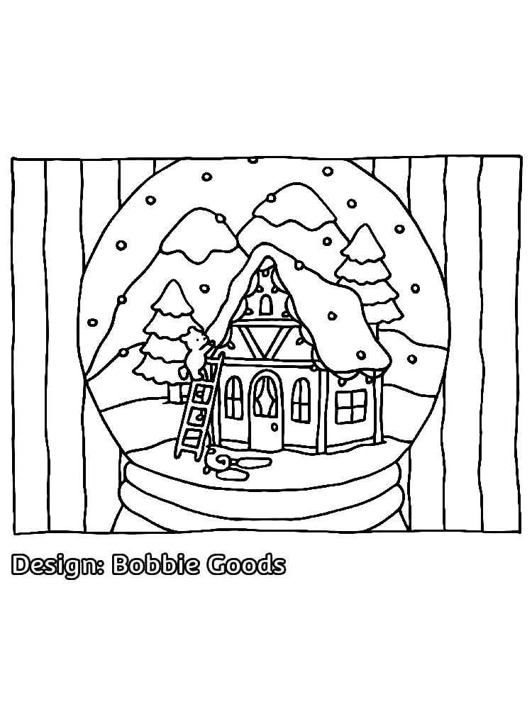 free full size printable Bobbie Goods Christimas (14) coloring pages for adults pdf