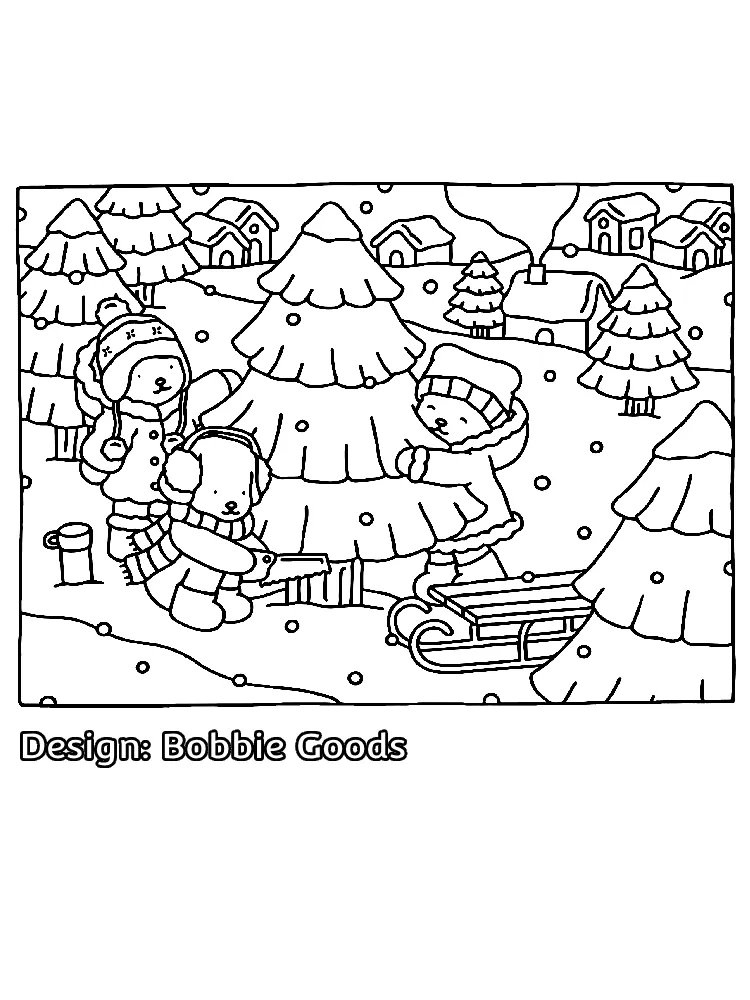 free coloring pages Bobbie Goods Christimas (21)