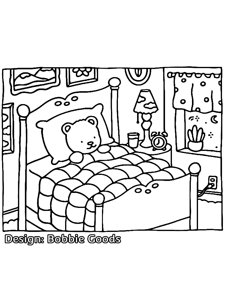 free printable Bobbie Goods Christimas (3) coloring pages for adults