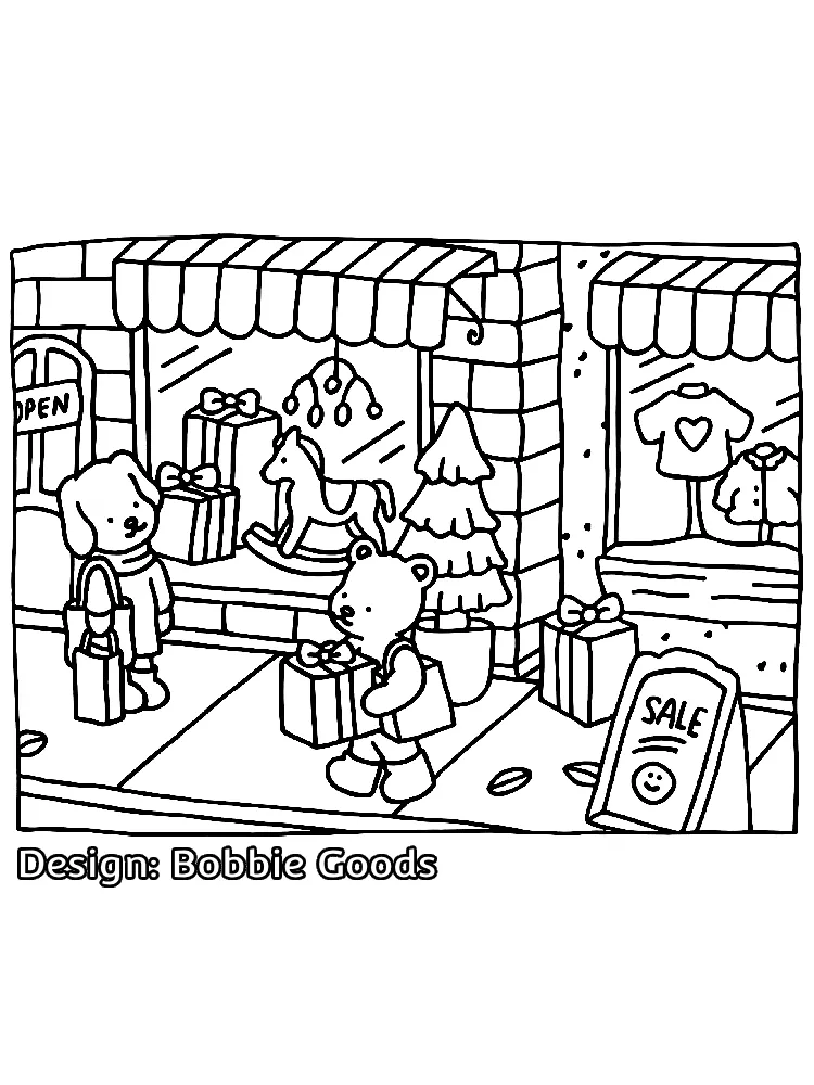 Bobbie Goods Christimas (4) coloring pages pdf