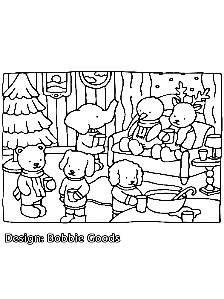 free coloring pages Bobbie Goods Christimas (5)