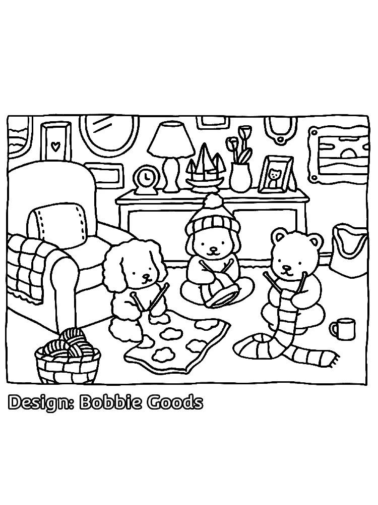 free Bobbie Goods Christimas (8) coloring pages for kids