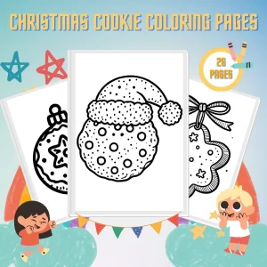 Christmas Cookie Coloring Pages thumbnail