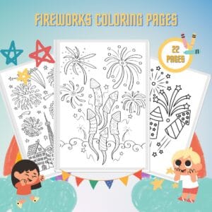 Fireworks Coloring Pages