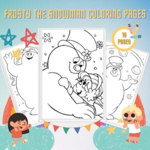 Frosty the Snowman Coloring Pages thumbnail