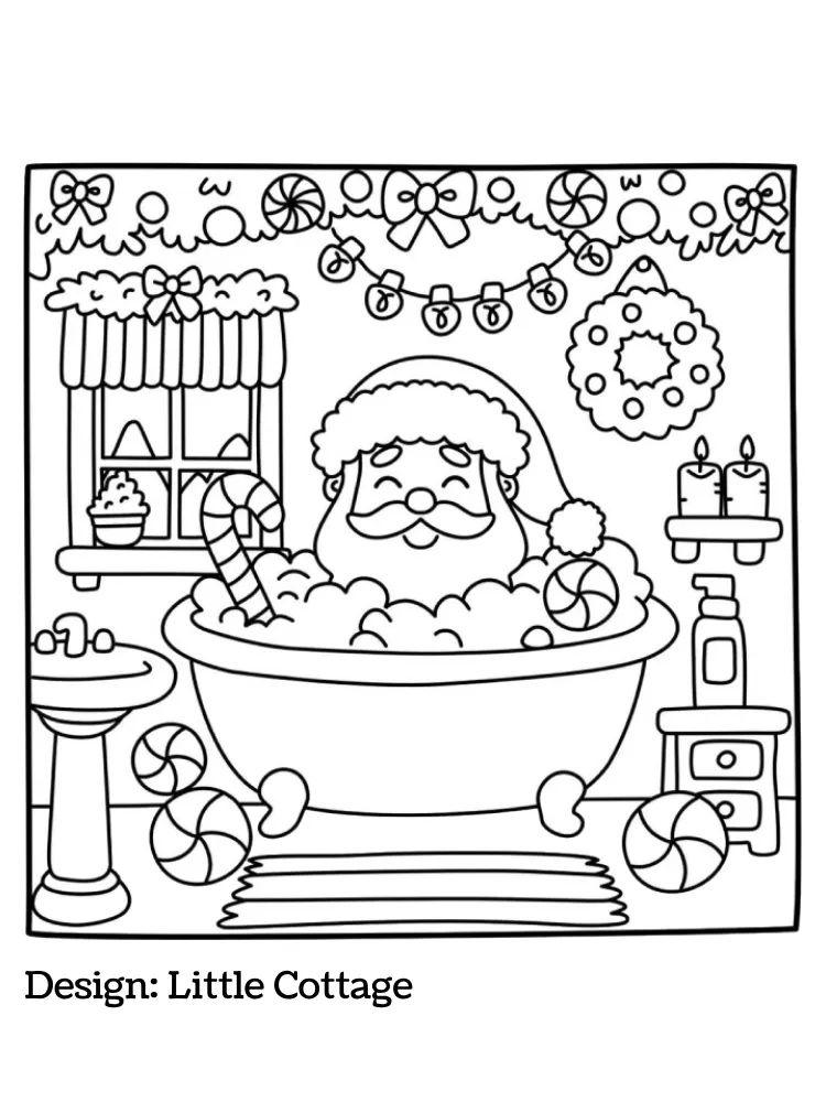 Hygge Christmas Coloring Pages 4 kids Hygge Christmas (9) coloring pages