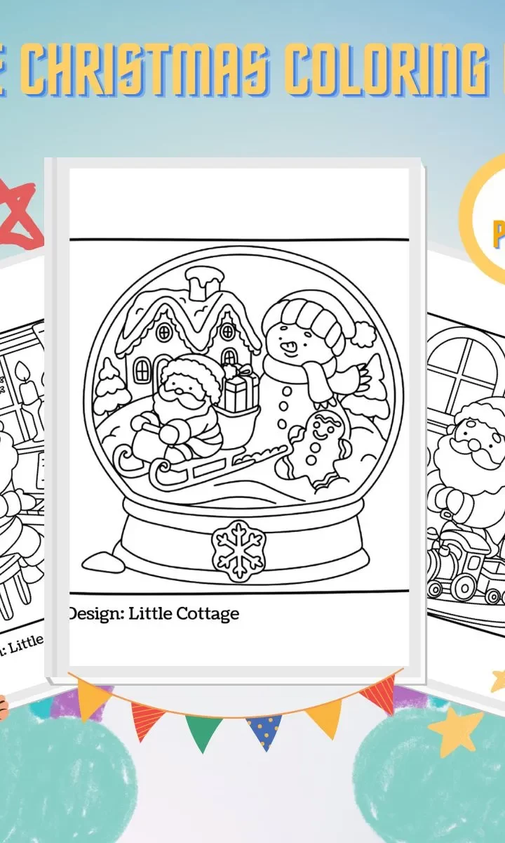 Hygge Christmas Coloring Pages Thumb