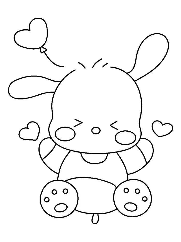 hard Pochacco coloring pages 1