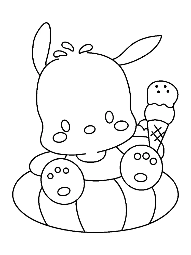 Pochacco coloring pages printable